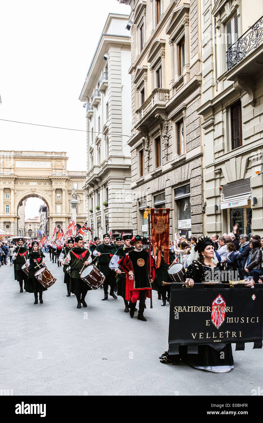 Trofeo Marzocco, Firenze , Italy, The parade in Florence historical