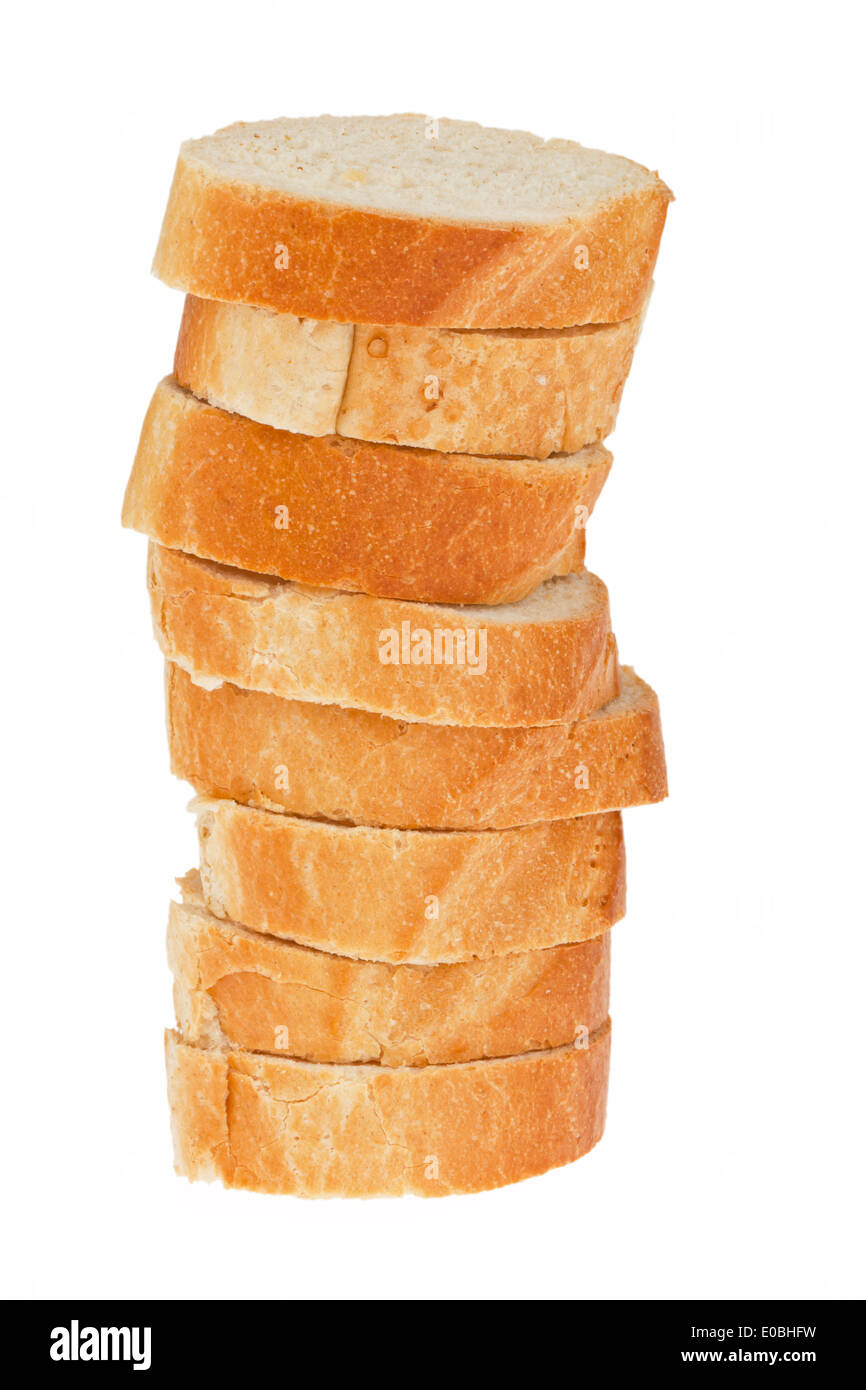 Several slices bread Stock Photo