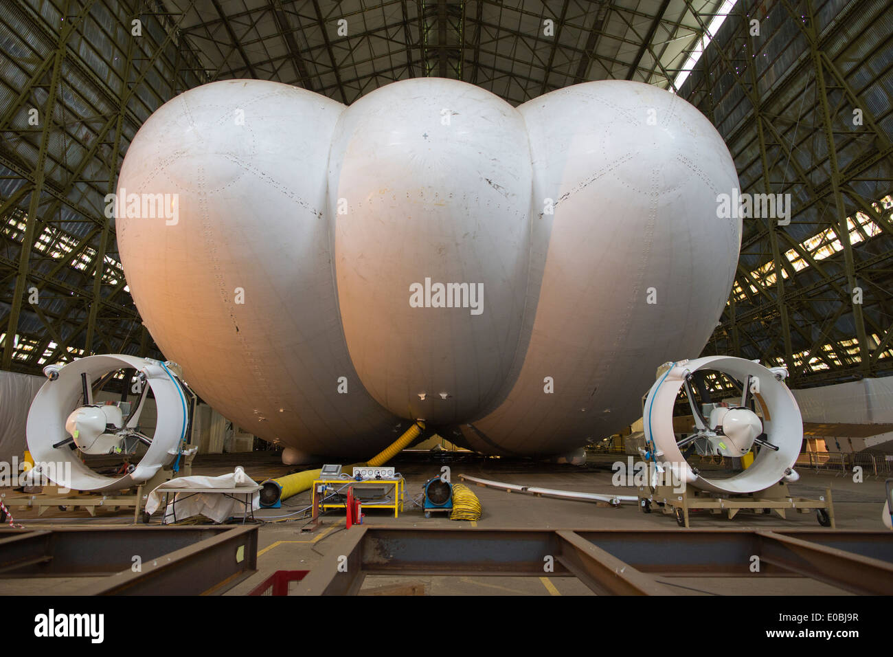 Airlander 10, world's largest aircraft and most advanced airship, in a ...