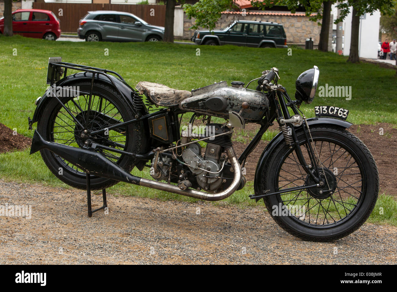 French Veteran Motorcycle Automoto A12 3 CV 250ccm SV - 1929 Stock Photo -  Alamy