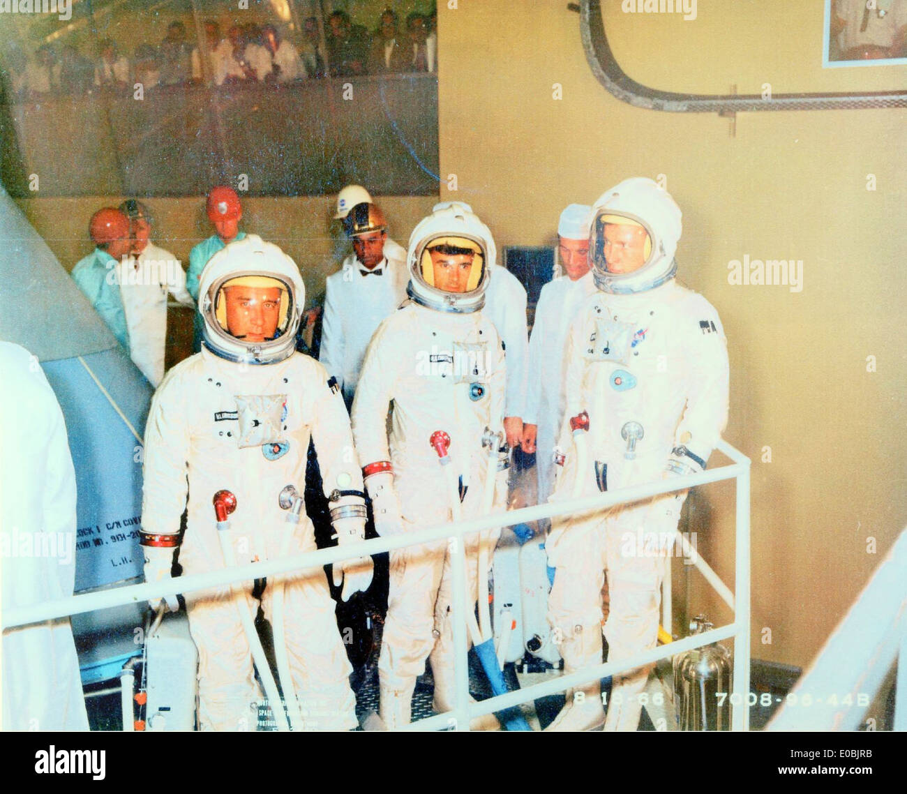 The crew of Apollo 1, including Gus Grissom, Ed White, and Roger B ...