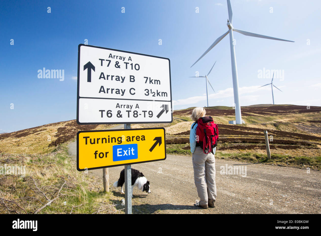 The Clyde Wind Farm in the Southern Uplands of Scotland near Biggar. It is one of europes