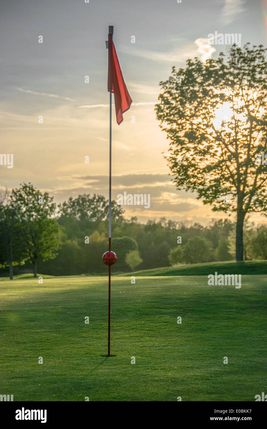 golfers aim - destination PAR Stock Photo