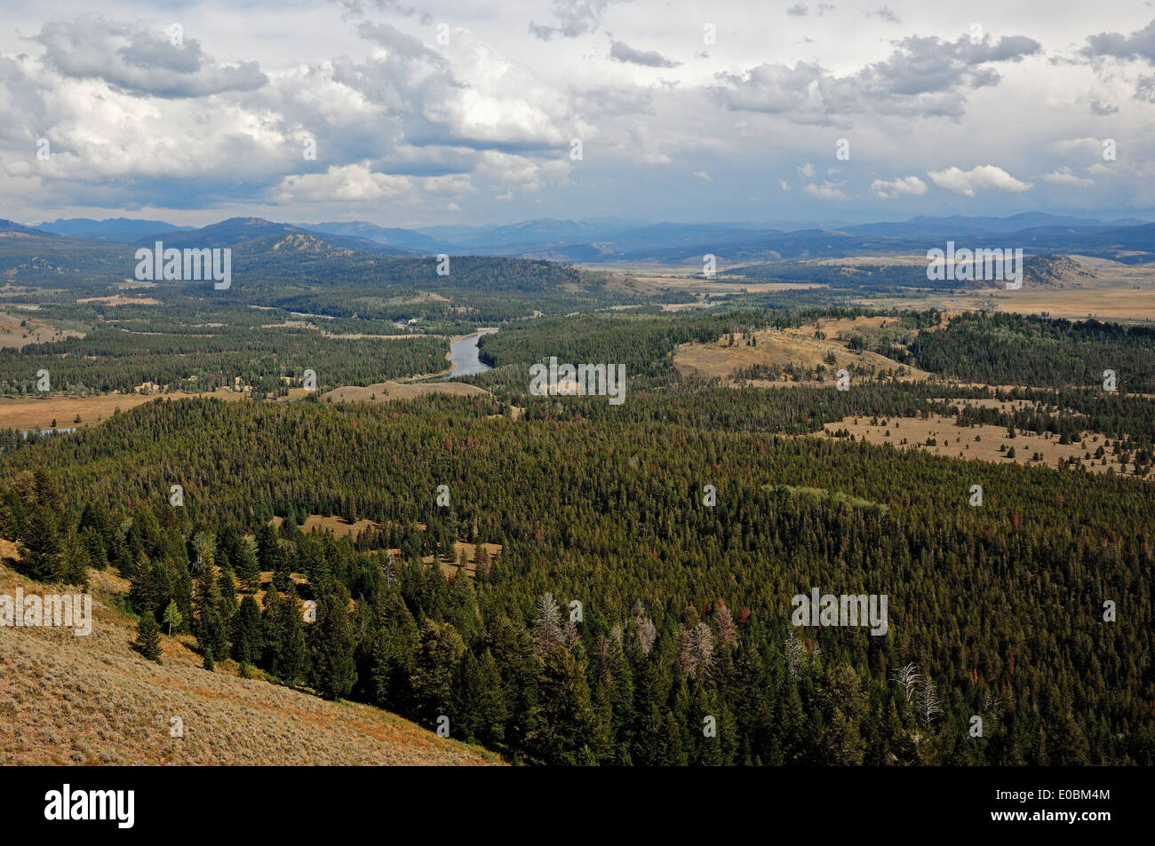 View from the Signal Mountain, Grand Teton National Park, Wyoming, USA Stock Photo