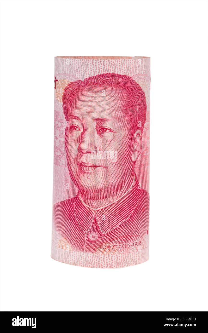 Yuan of bank notes of currency of China. Chinese bank notes., Yuan Geldscheine von Chinas Waehrung. Chinesische Geldscheine. Stock Photo