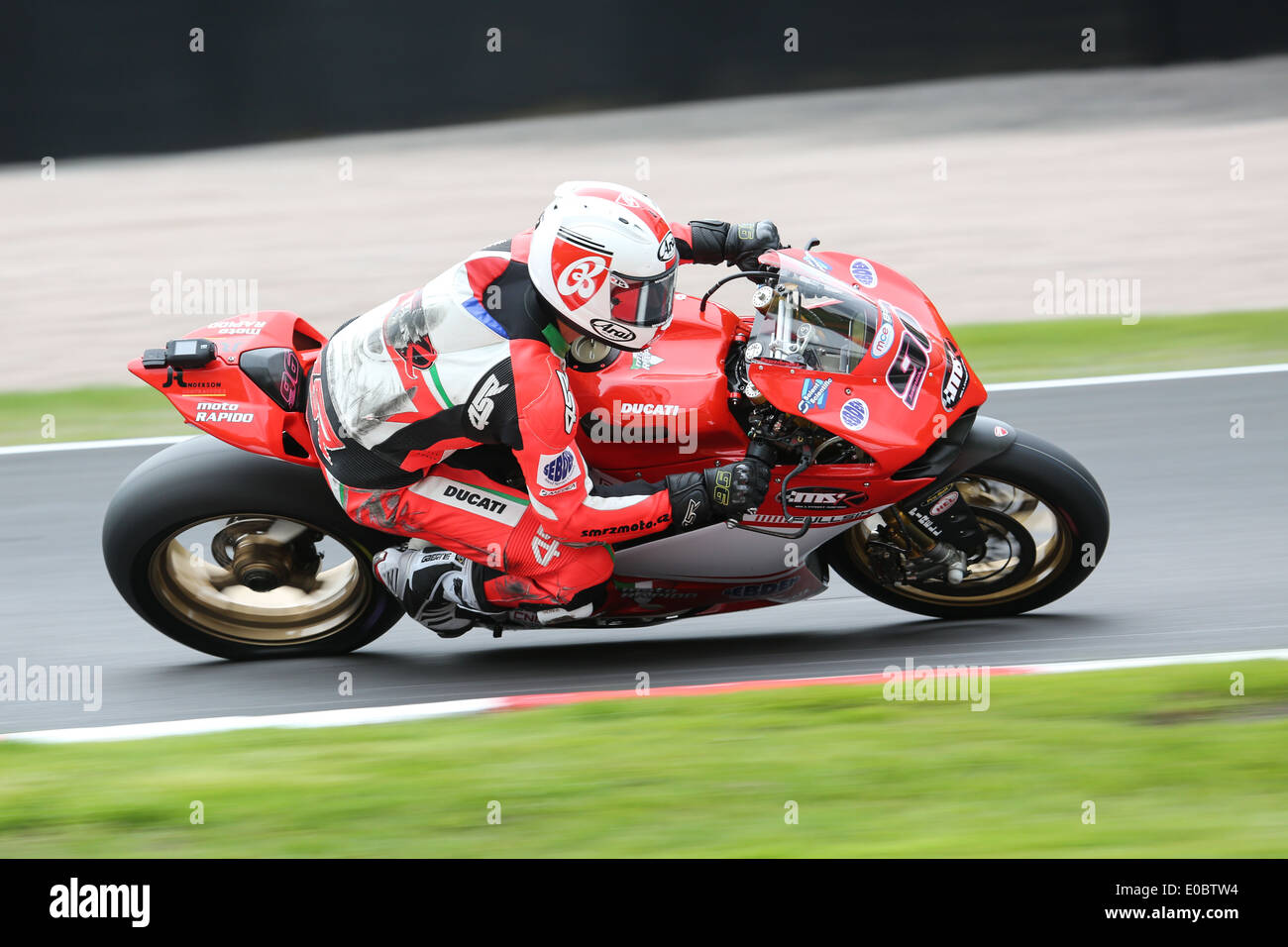 Jakub Smrz aboard the Millsport Ducati at Oulton Park Stock Photo - Alamy