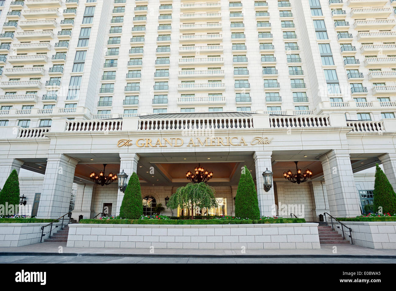 Entrance of Grand America Hotel, Salt Lake City, Utah, USA Stock Photo