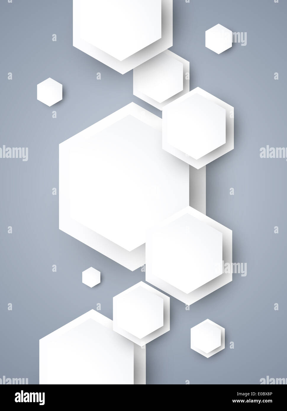 Abstract background with withe hexagons Stock Photo - Alamy