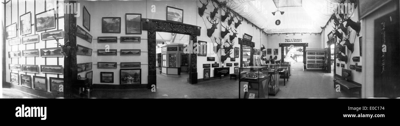 Government Tourist Court, New Zealand and South Seas Exhibition, Dunedin, 1925-26 Stock Photo