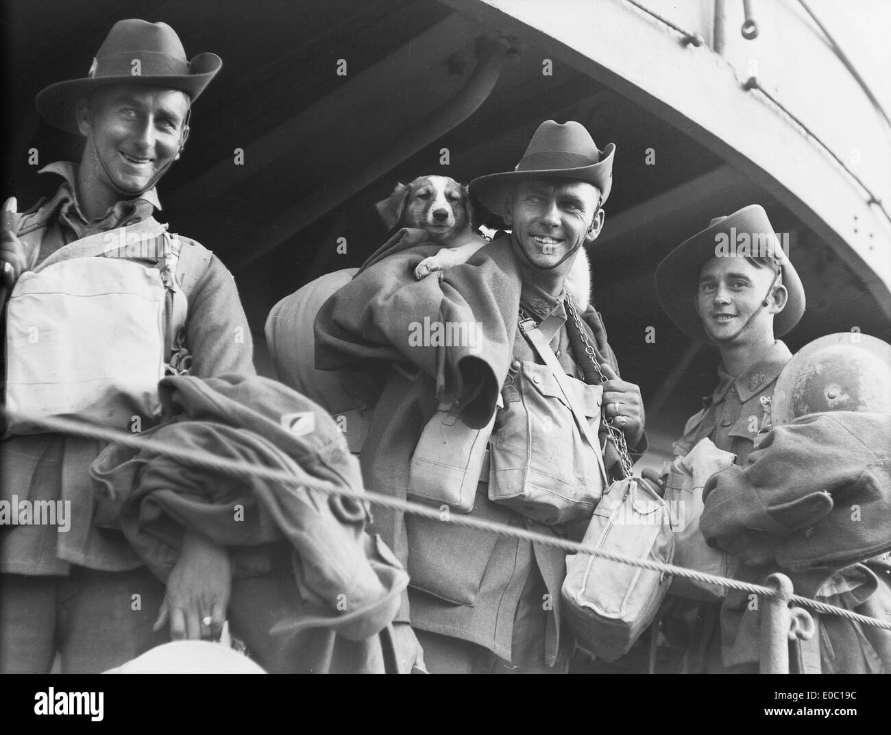 Evacuation from Tobruk, 1941 Stock Photo
