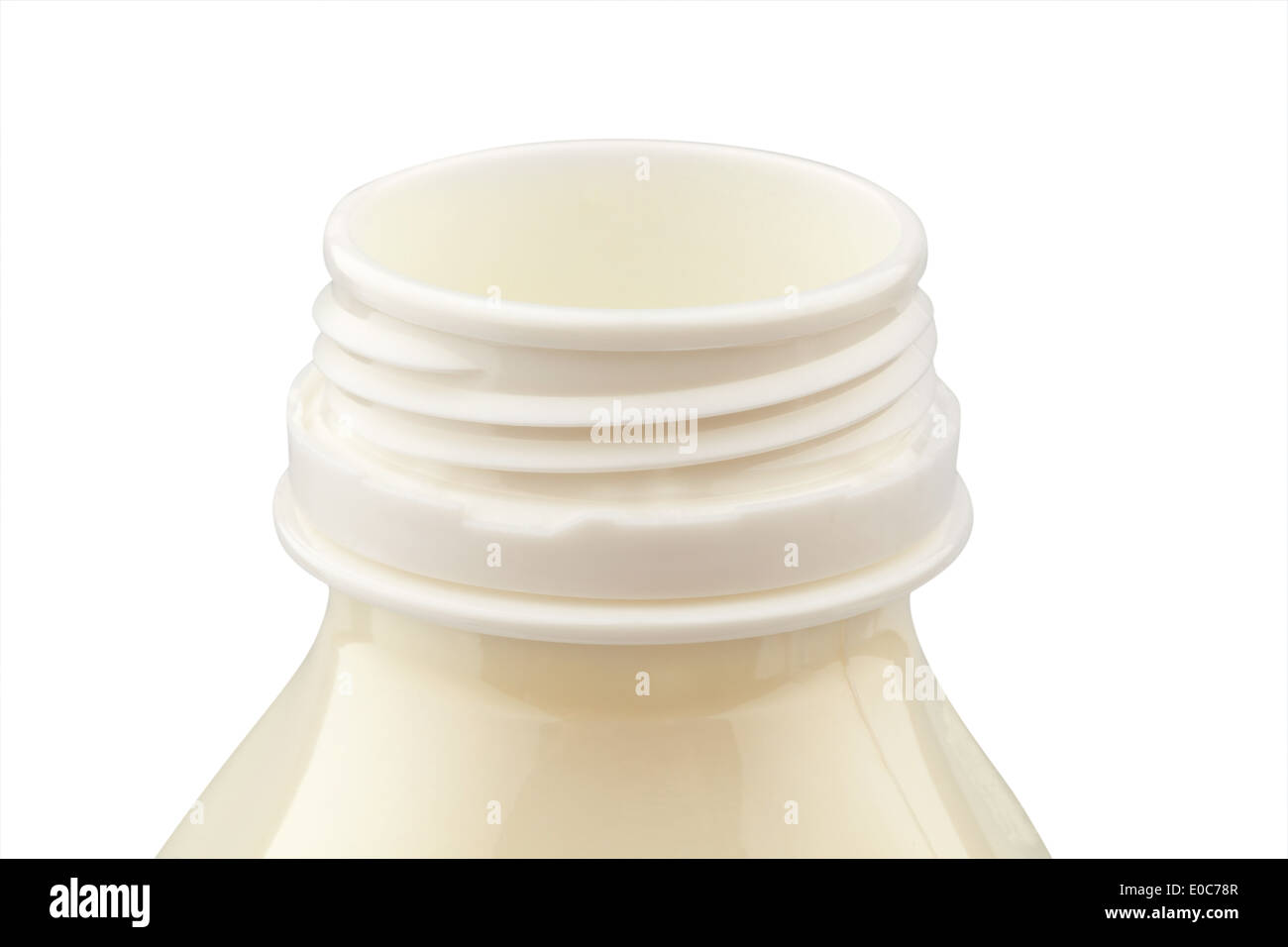 A bottle of milk for healthy food and calcium., Eine Flasche Milch fuer gesunde Ernaehrung und Calcium. Stock Photo