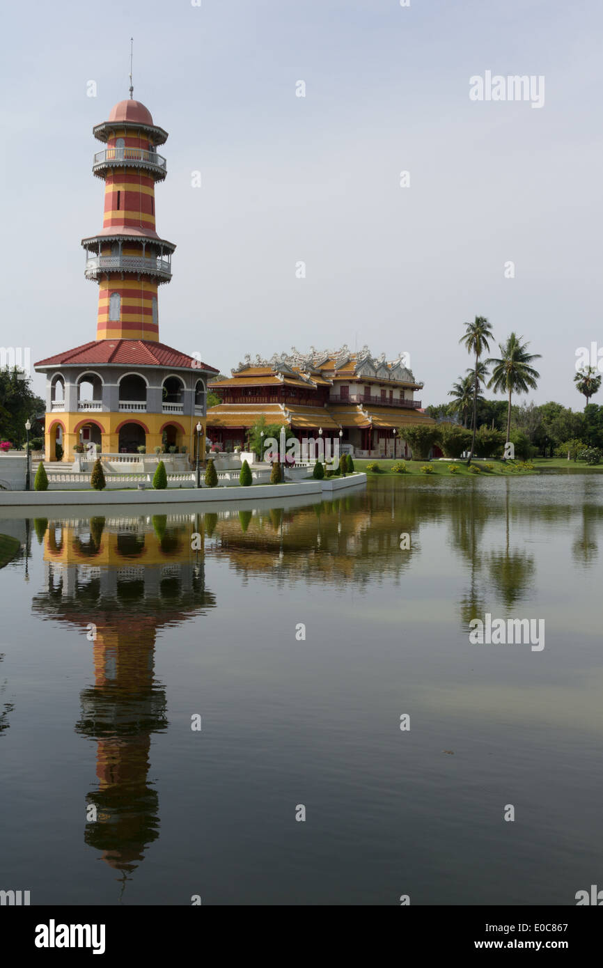 Bang Pa-In Palace in Ayutthaya Province,Thailand Stock Photo