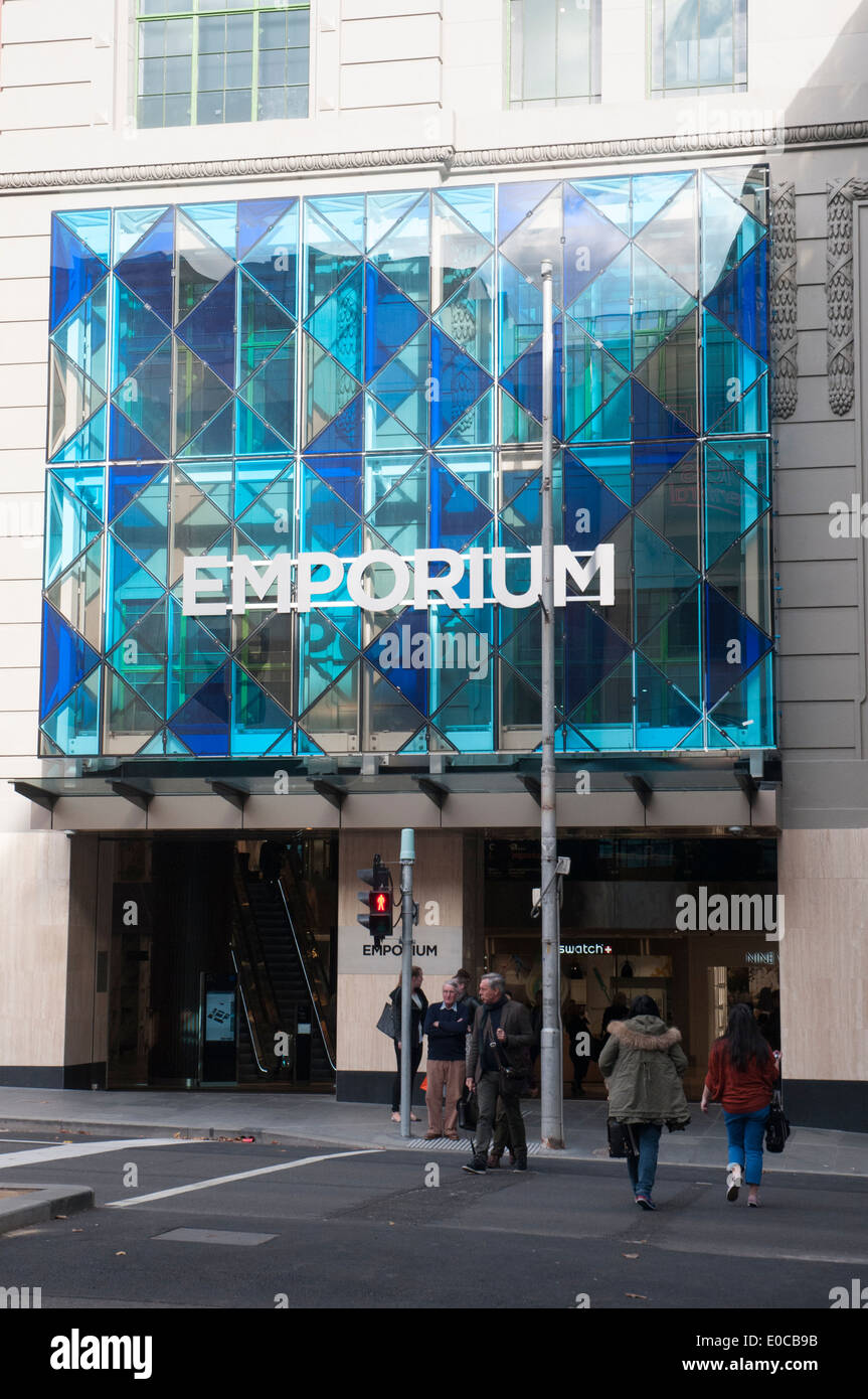 Emporium Shopping Mall In Lonsdale Street Melbourne Cbd Stock