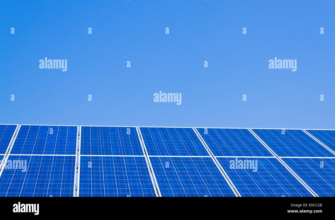 Regenerative, alternative Solar energy. Solar energy power station