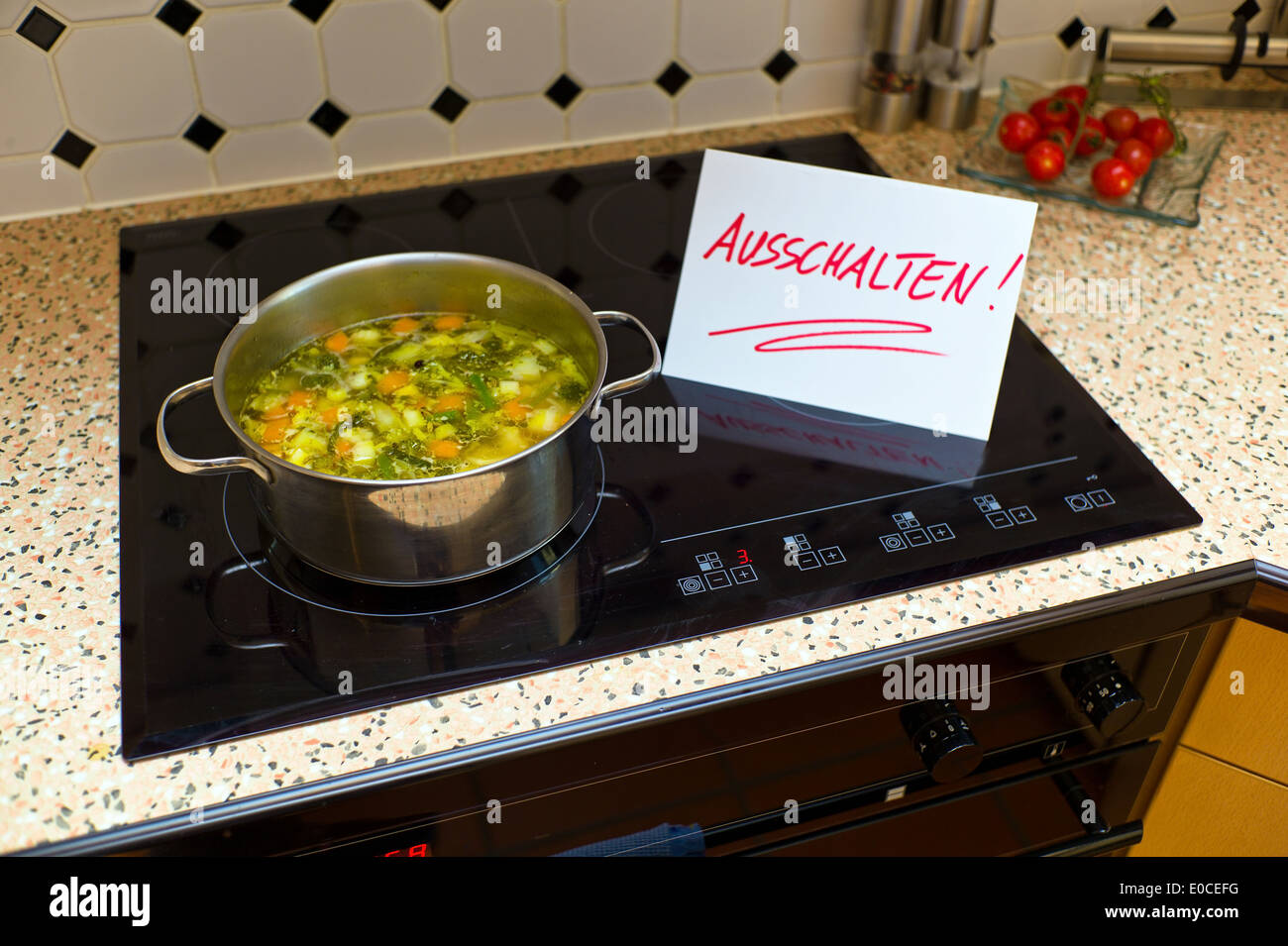 Sign label switching off remind hi-res stock photography and images - Alamy