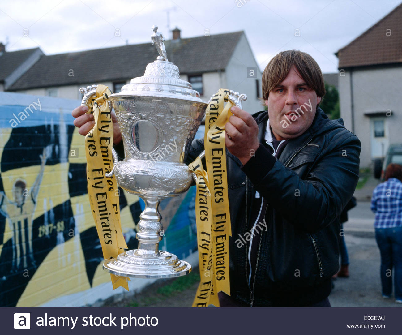 Auchinleck Talbot football club parade (yet again the Scottish Cup