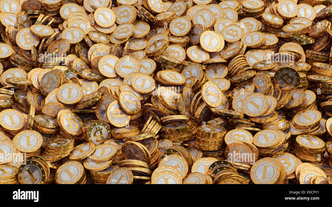 lots of bitcoins Stock Photo - Alamy