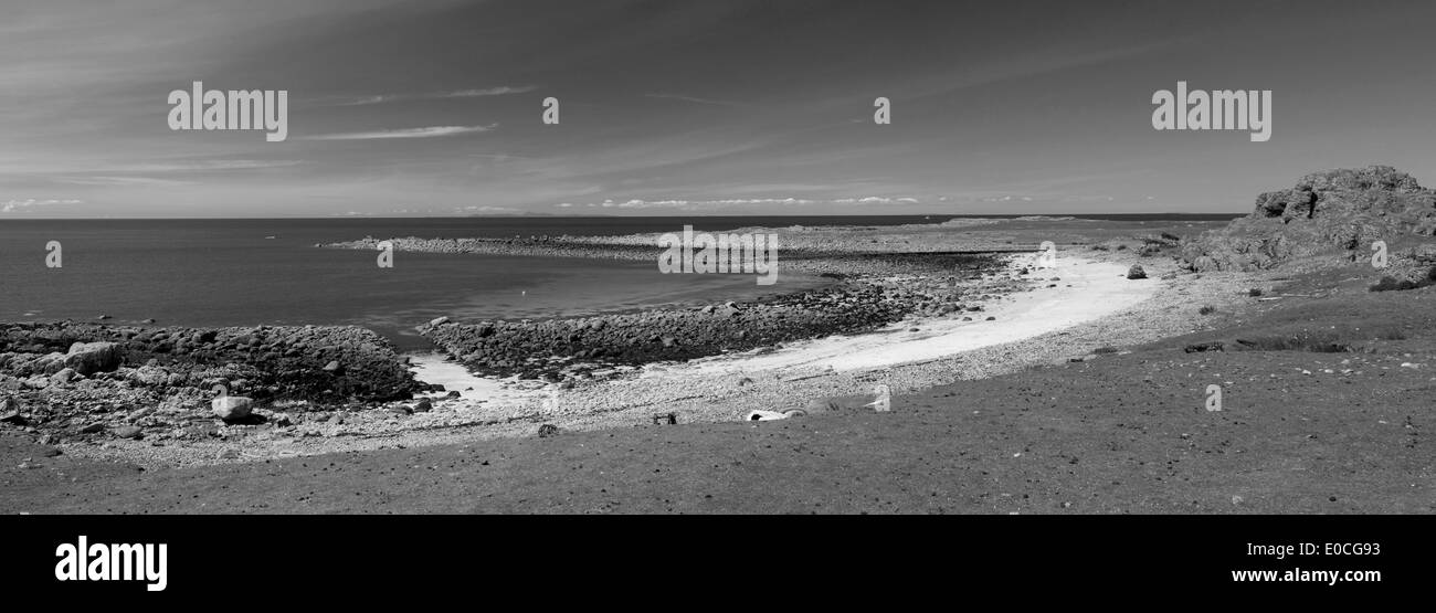 Panoramic coastal scenery Black and White Stock Photos & Images - Alamy