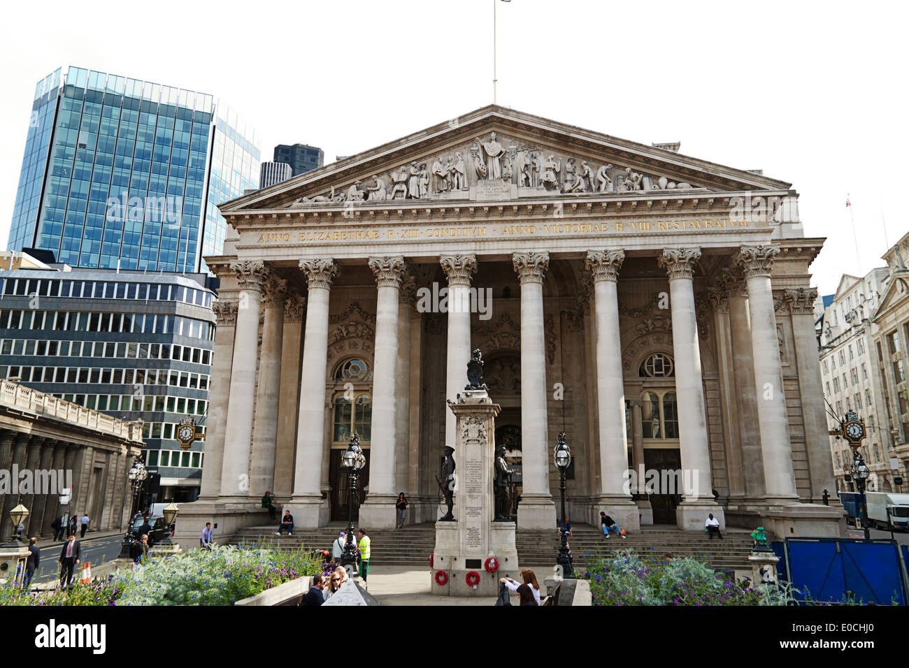 The old stock exchange in London Stock Photo