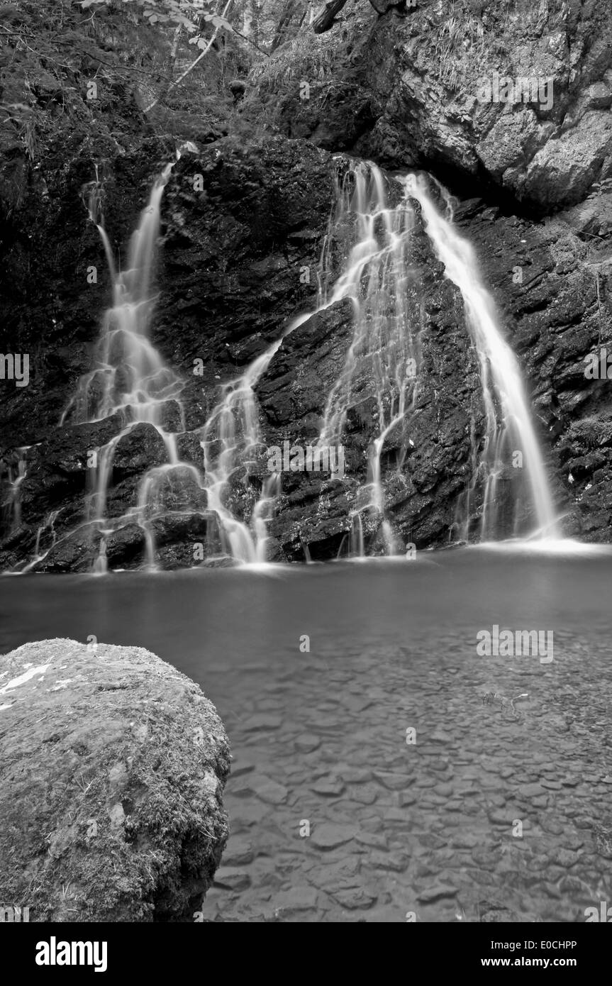 The Fairy Glen Waterfall Stock Photo