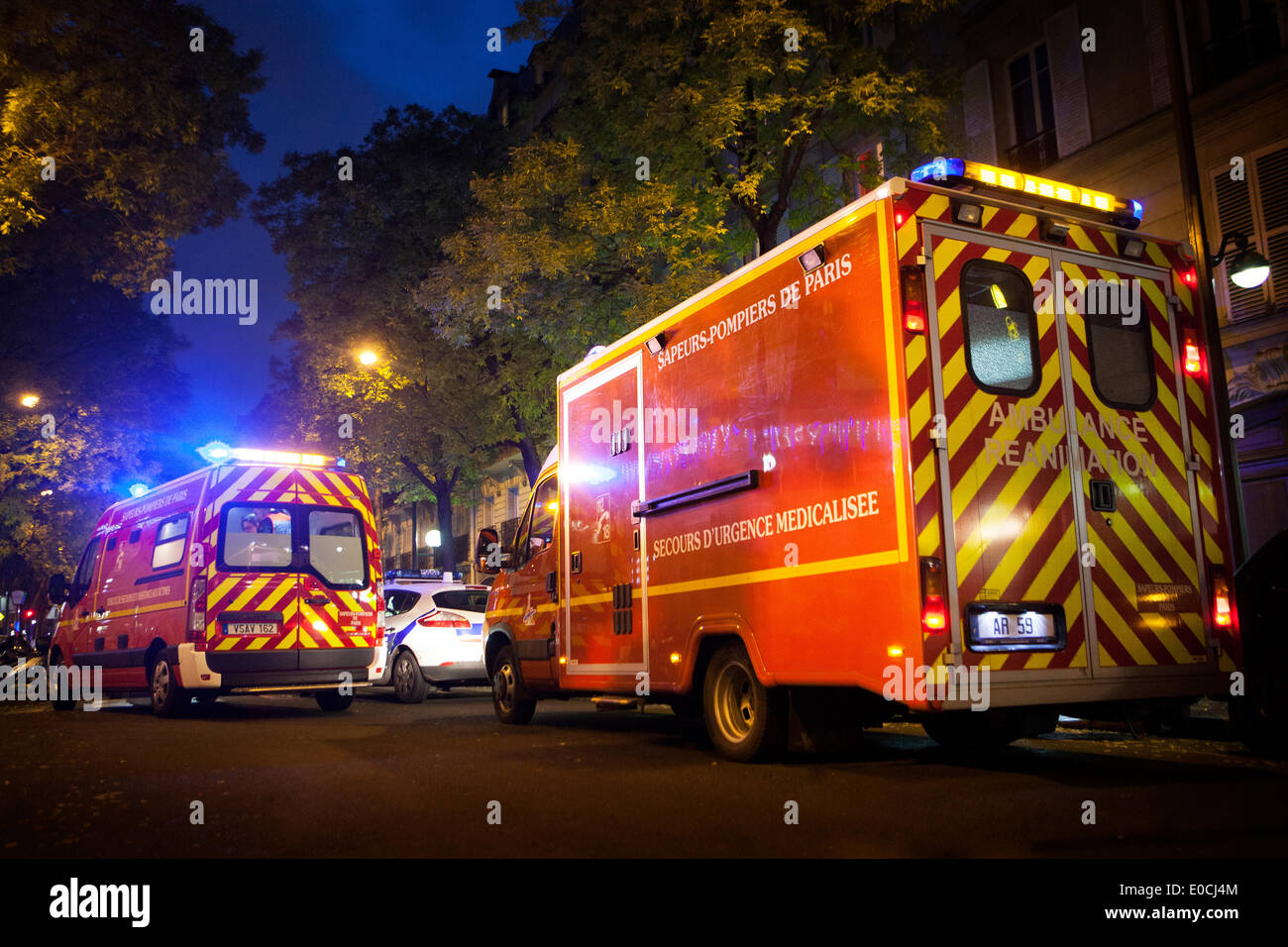 Paris fire brigade Stock Photo Alamy