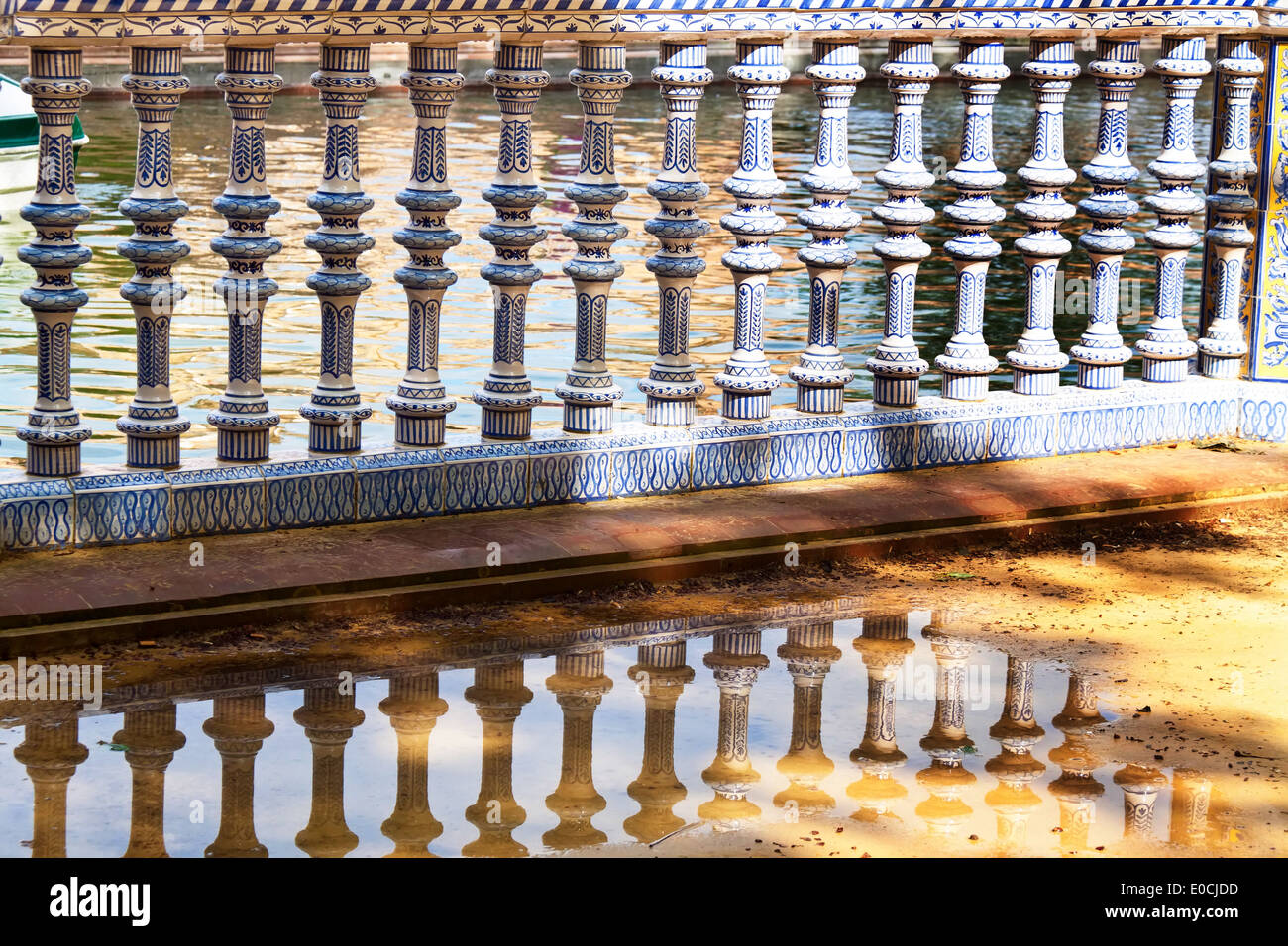 'Spain, Andalusia. The Spanish pavilion in Seville Stock Photo