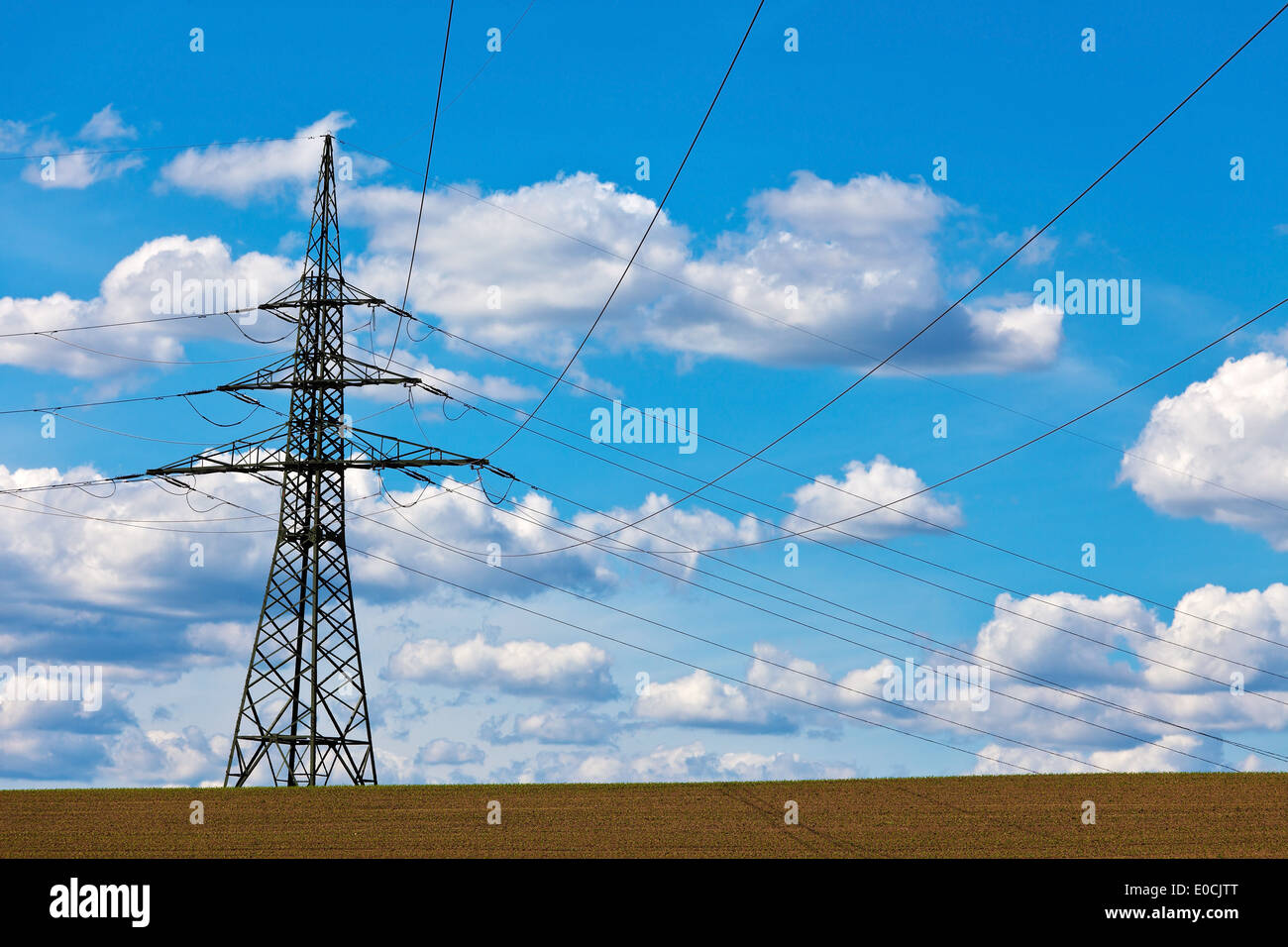 Power supply line Stock Photo Alamy