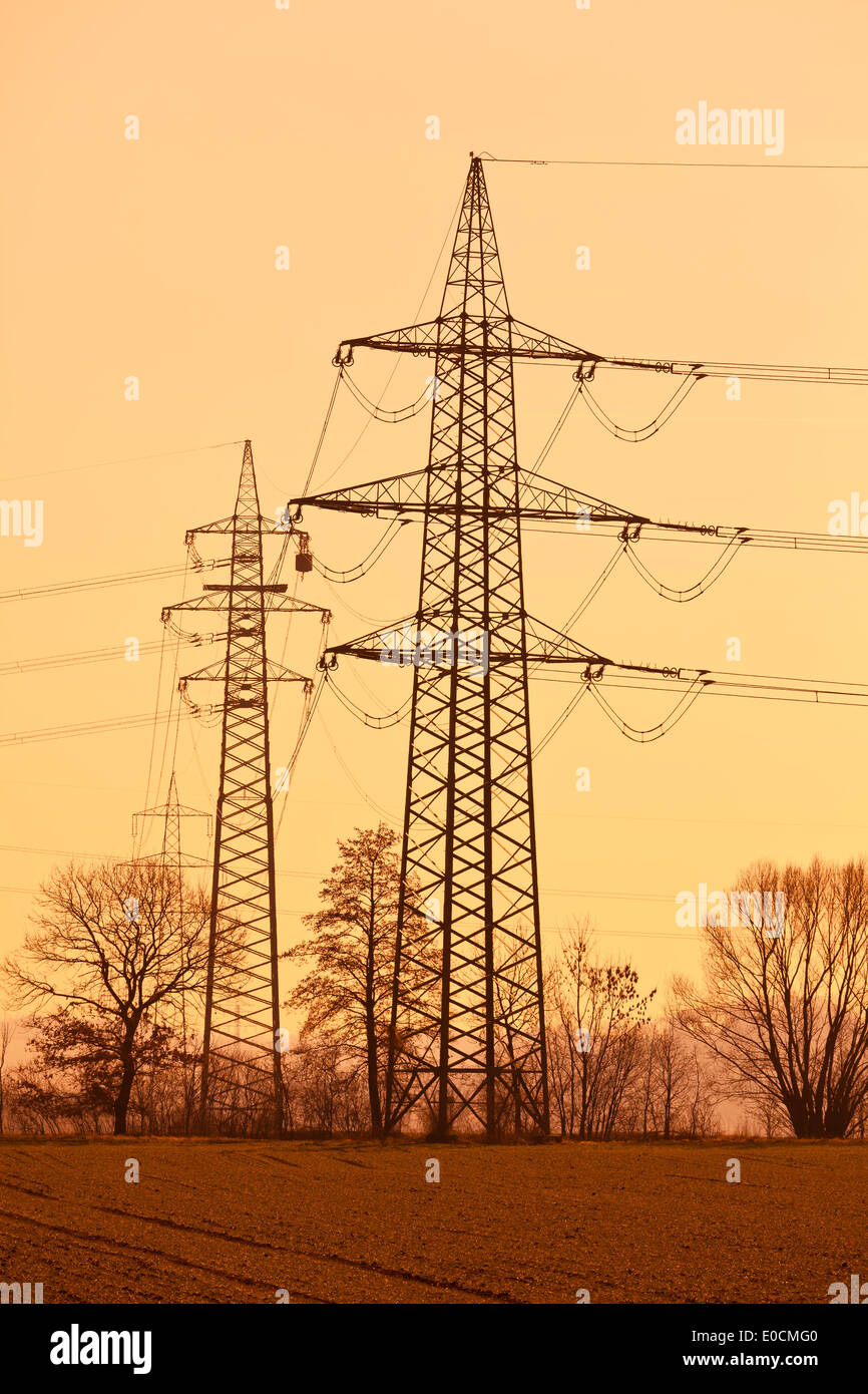 power supply line Stock Photo Alamy