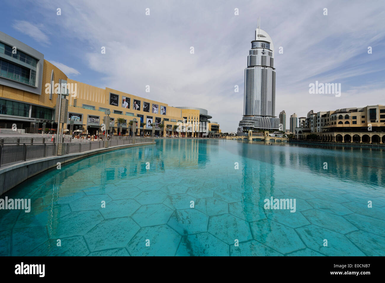 Dubai Mall with the modern Address building in the distance, Dubai