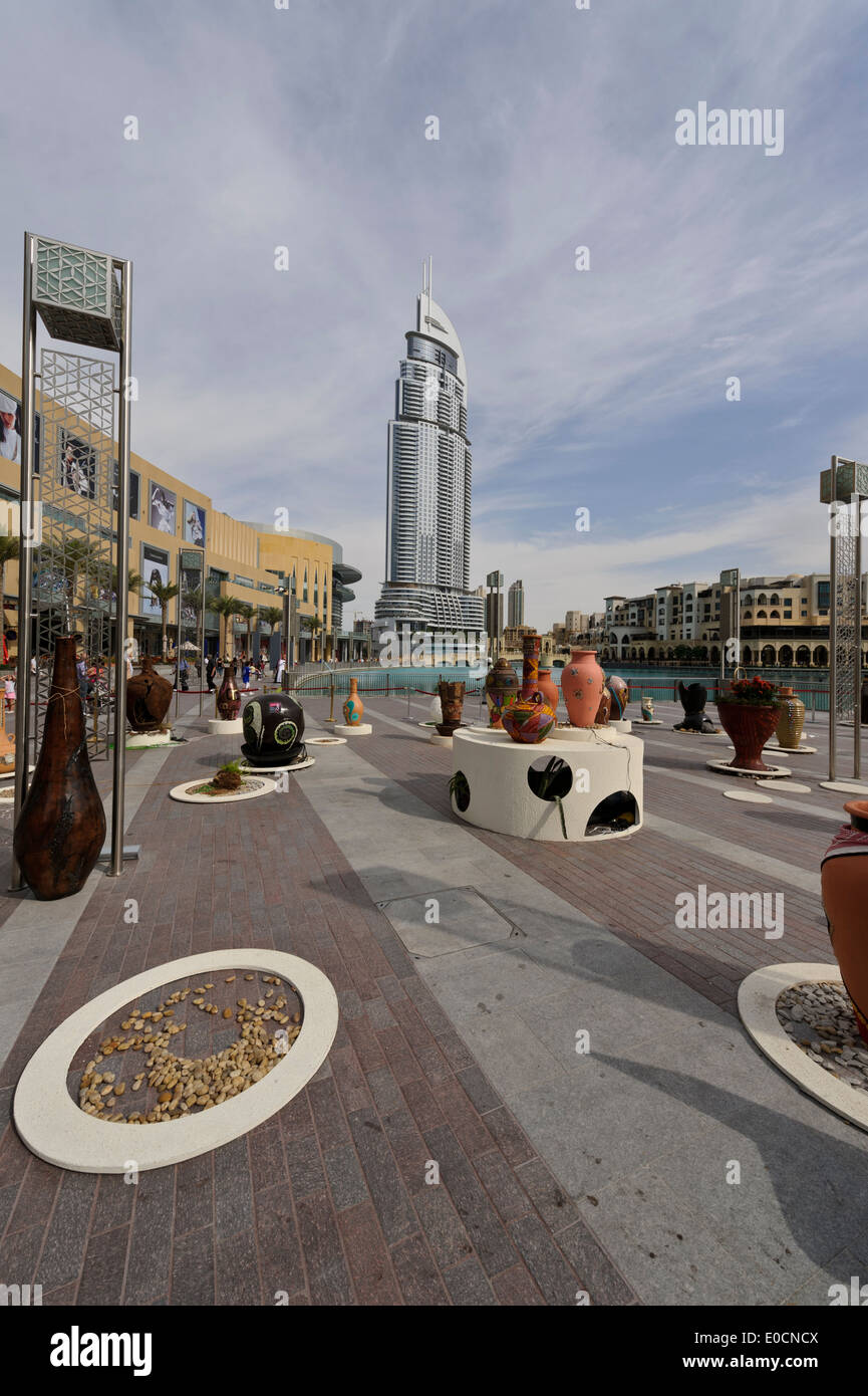 Dubai Mall with the modern Address building in the distance, Dubai