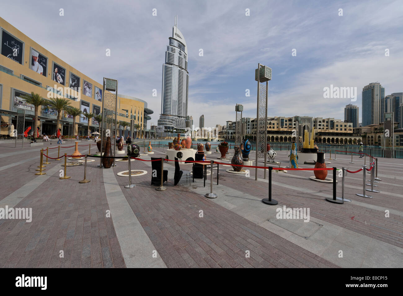 Dubai Mall with the modern Address building in the distance, Dubai