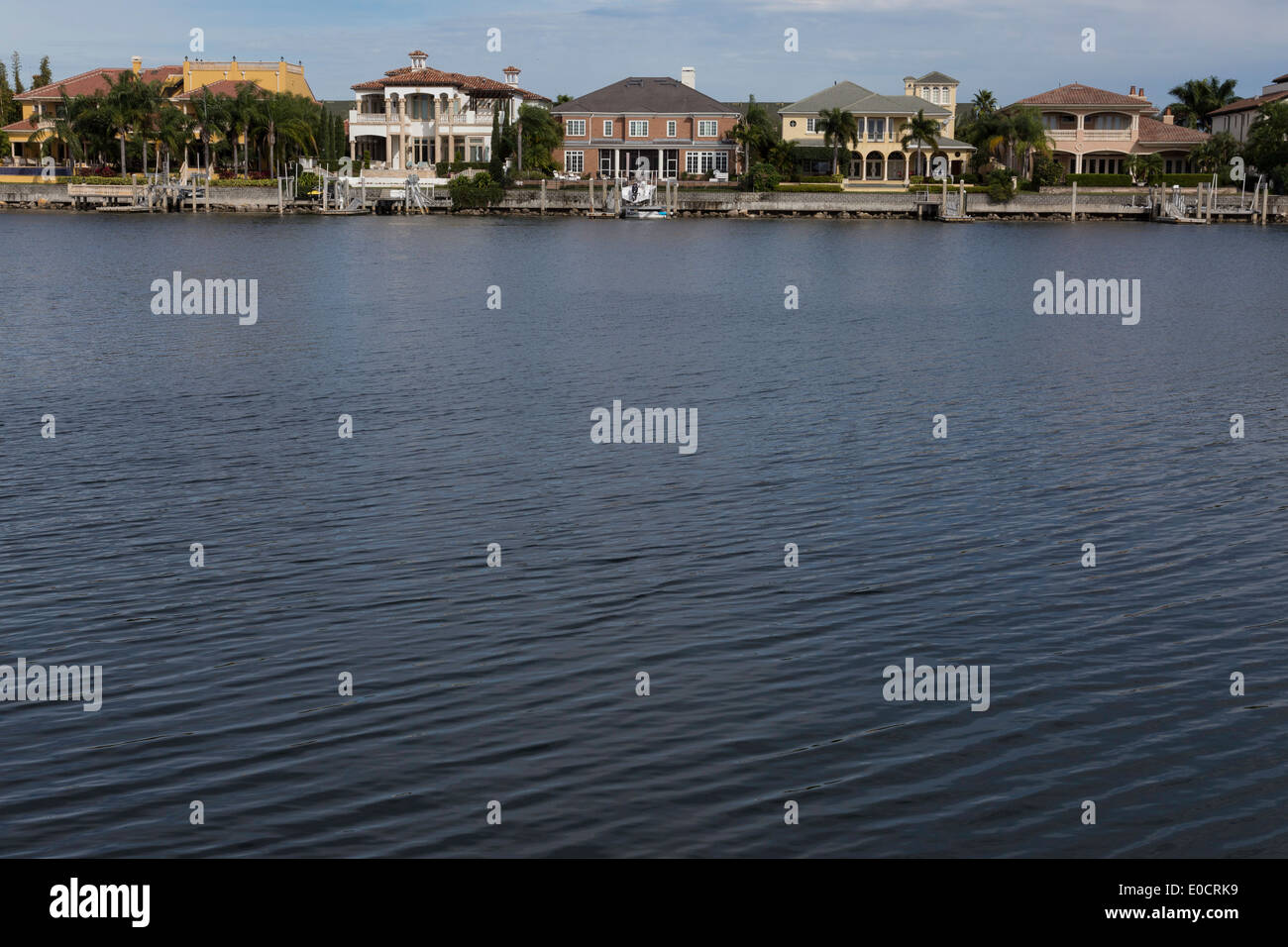 Harbour Island from Davis Islands Across the Seddon Channel, Tampa, FL, USA Stock Photo