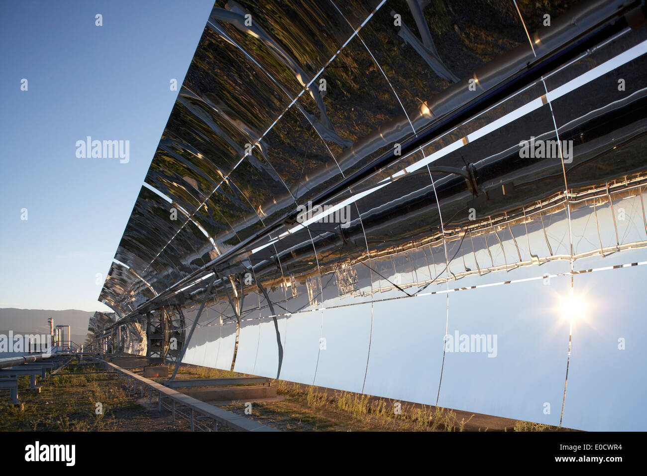 Parabolic at PSA, Plataforma Solar de Almeria, center for the research ...