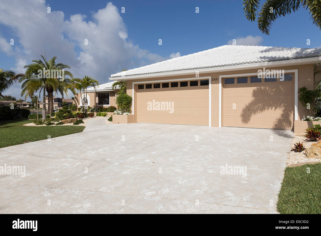 Driveway Leads to Showcase Luxury Canal Front Home, Punta Gorda