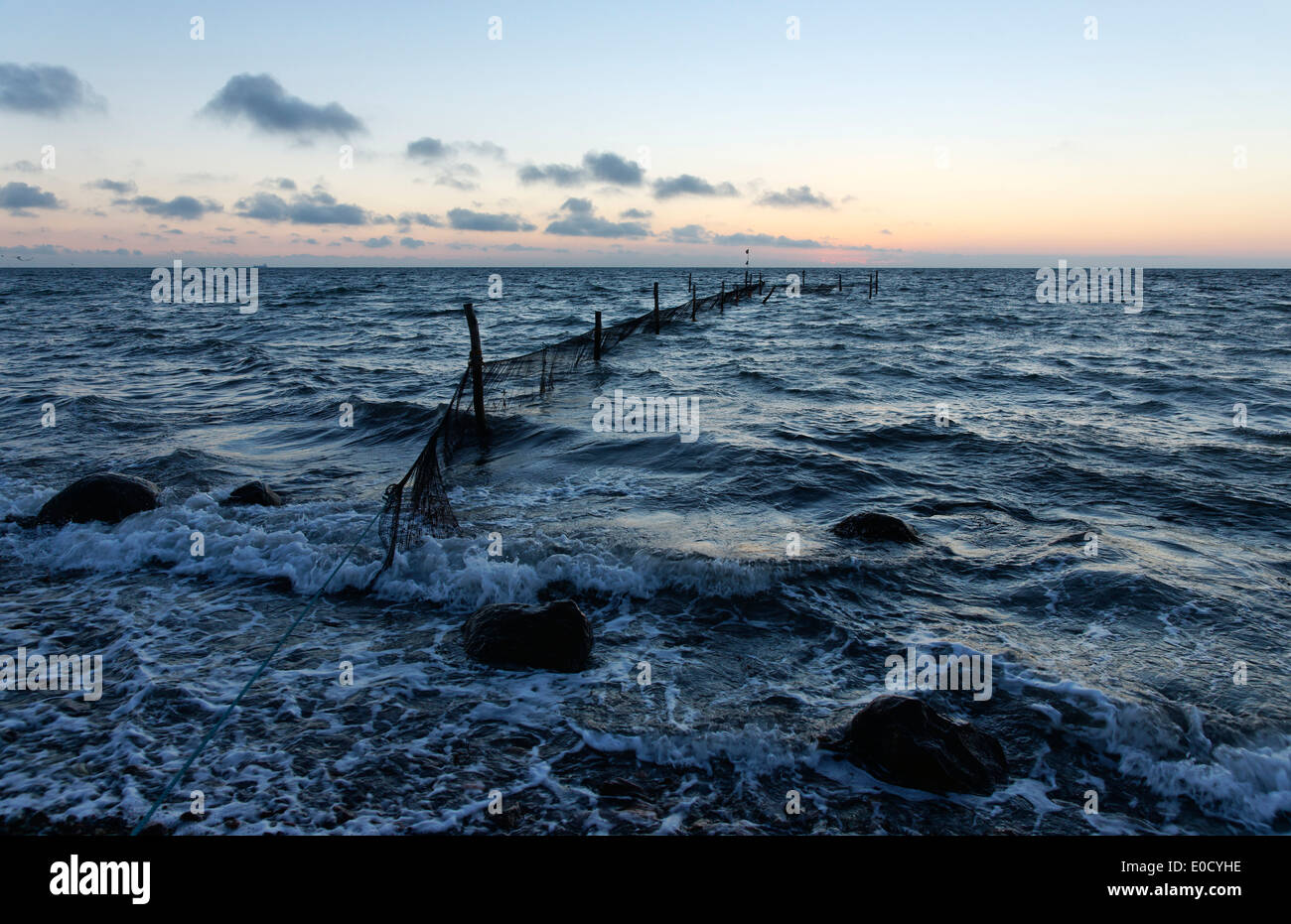 View of the Baltic Sea, Tranekaer, Island of Langeland, Denmark, Europe Stock Photo