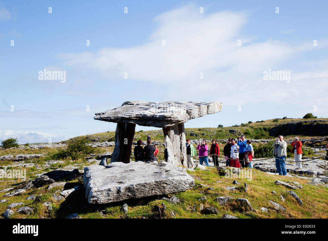 Poulnabrone Dolmen; County Clare, Ireland Stock Photo