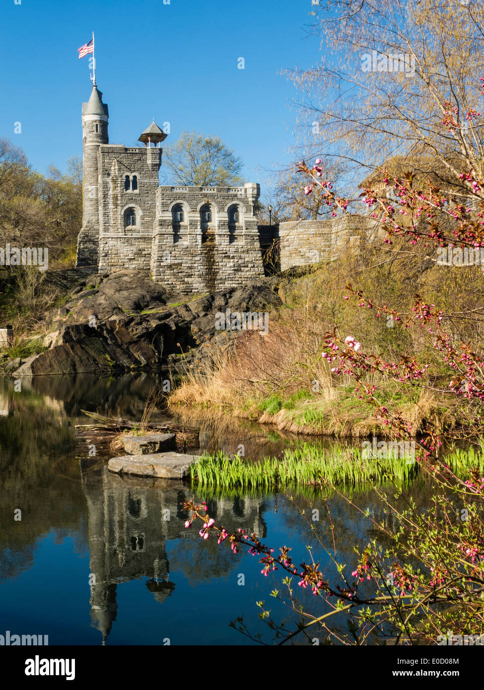 Balvedere Castle Central Park NY Stock Image - Image of landmarks, central:  194164569