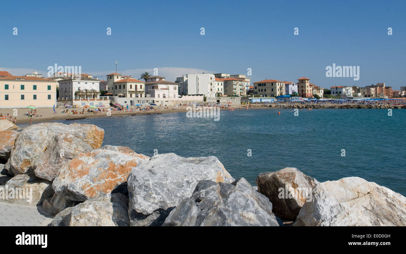 town named San Vincenzo located in Tuscany (Italy Stock Photo - Alamy