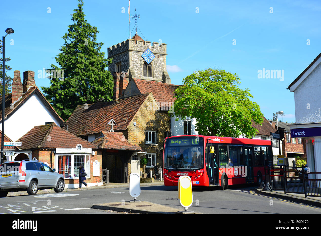 St Mary's Church, High Street, Ruislip, London Borough of Hillingdon, Greater London, England, United Kingdom Stock Photo
