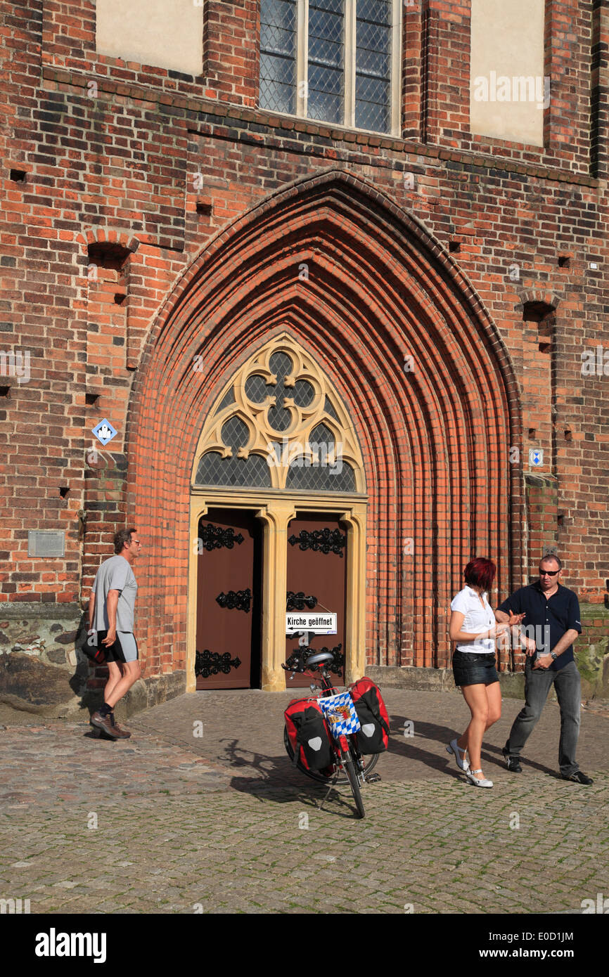 St. Stephan church, Tangermuende, Tangermünde, Elbe cycle route, Altmark,  Sachsen-Anhalt, Germany, Europe Stock Photo