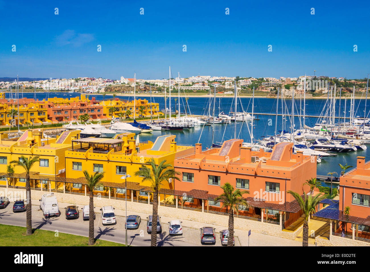 Portimao marina complex with boats and yachts Algarve Portugal EU