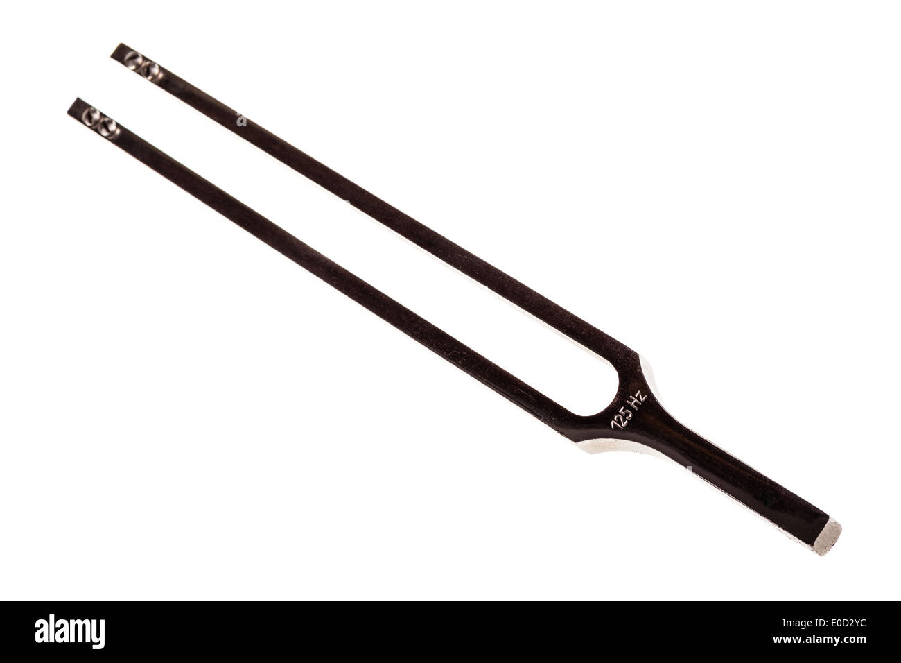 a big tuning fork isolated over a white background Stock Photo Alamy