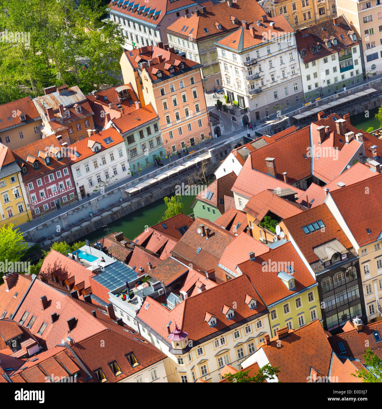 Ljubljana aerial view hi-res stock photography and images - Alamy