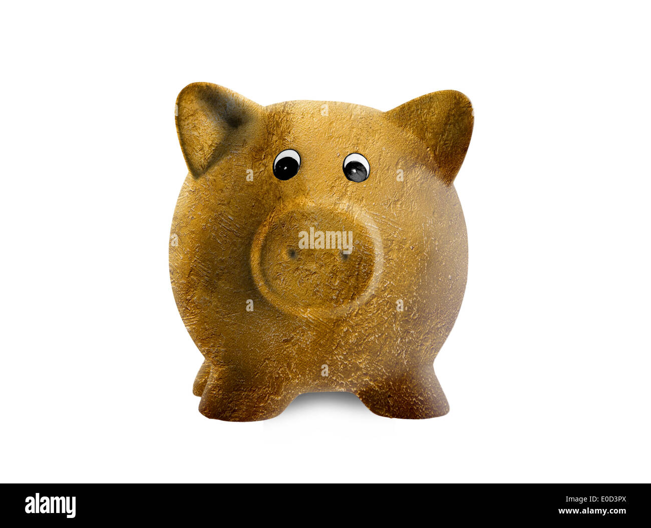 Golden Piggy Bank Isolated Stock Photo - Alamy