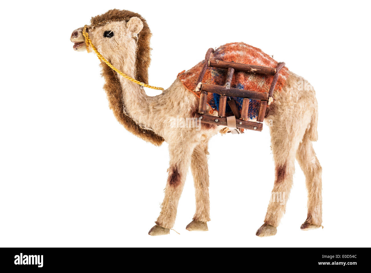 a dromedary puppet isolated over a white background Stock Photo