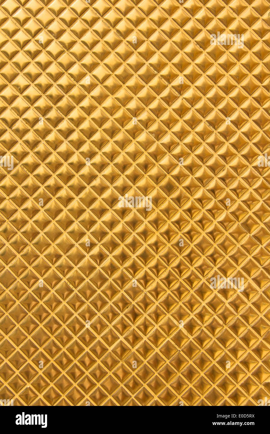 Golden tiles background Stock Photo