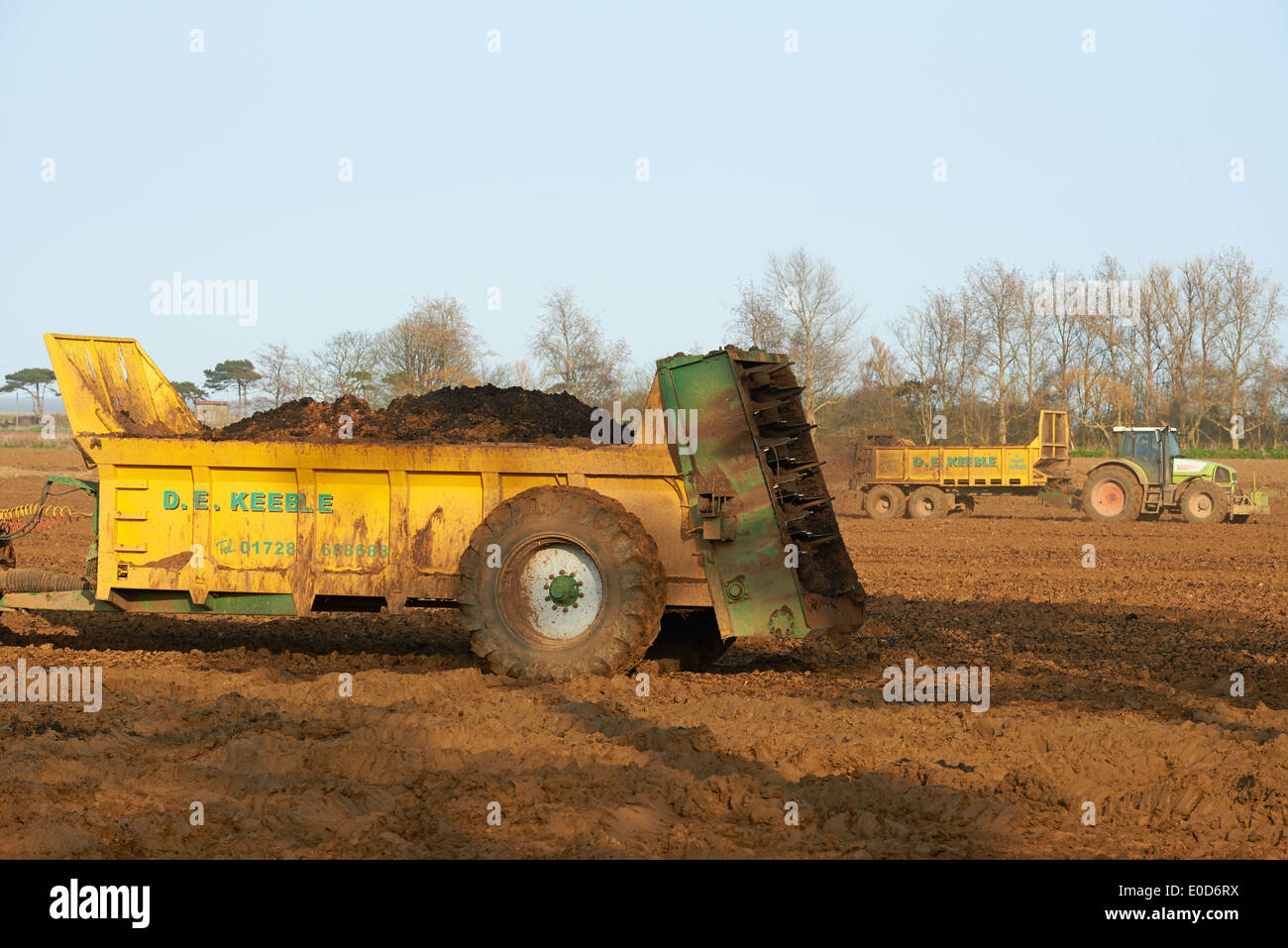 Muck spreading contractors Stock Photo Alamy