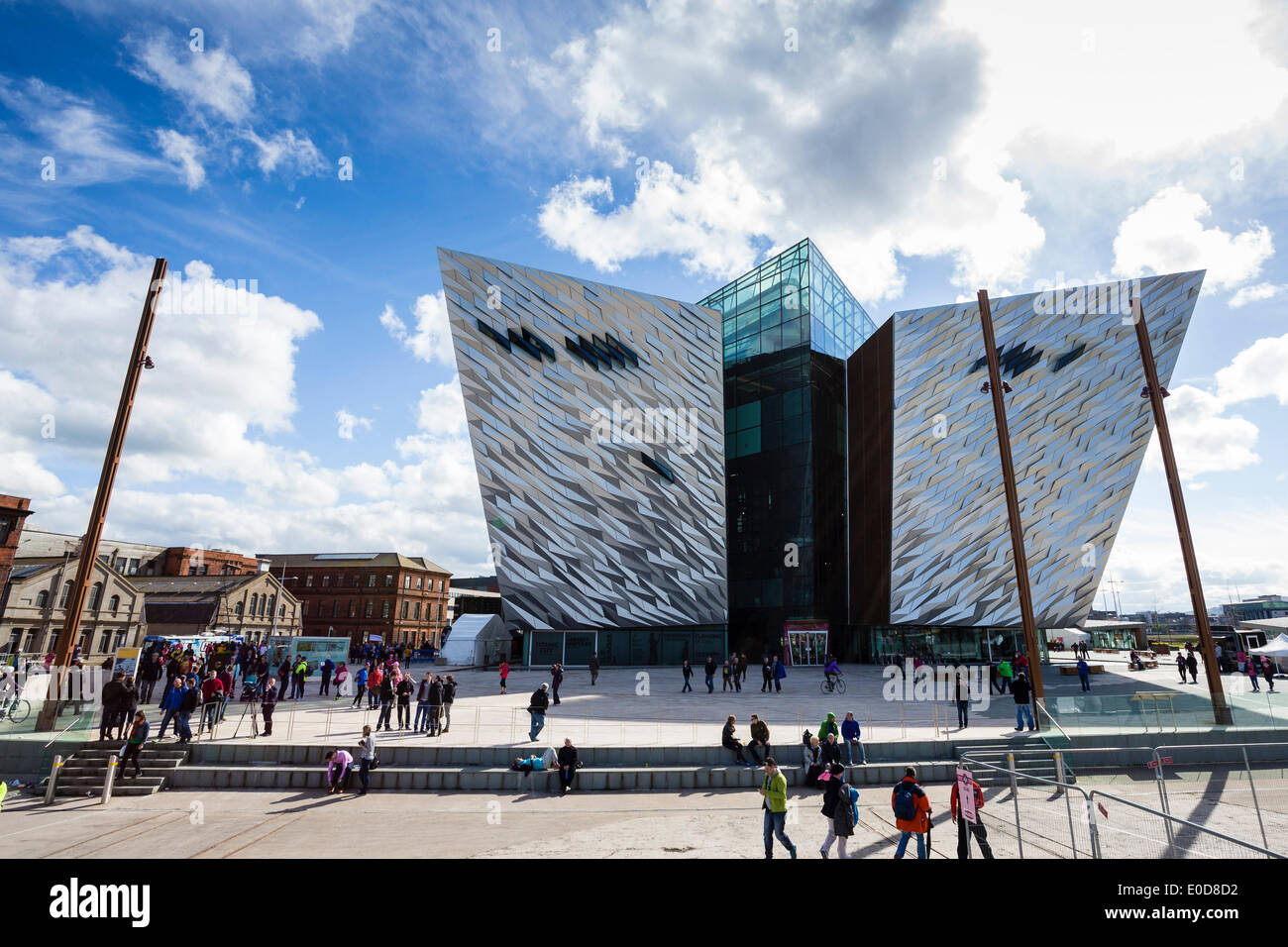 Belfast, North Ireland. 09th May, 2014. Belfast's newly developed Titanic Quarter was the setting for the Big Start - the Team Time Trial and opening stage of the Giro d'Italia. Credit:  Action Plus Sports Images/Alamy Live News Stock Photo