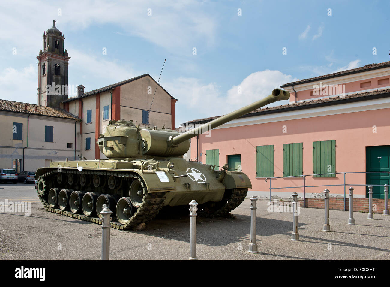 Italy, Emilia Romagna, Brescello, Tank Stock Photo