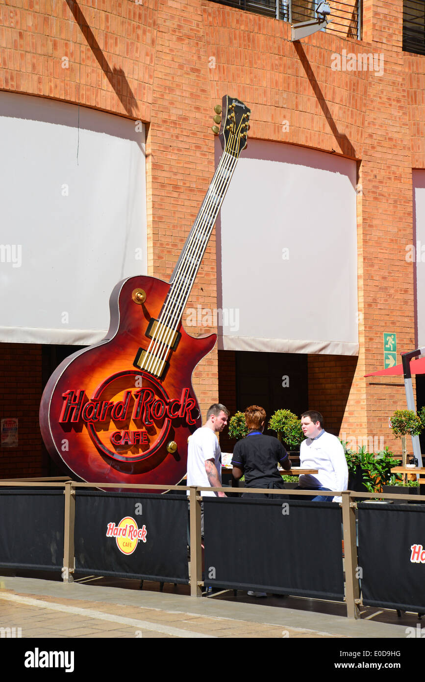 Outdoor terrace, Hard Rock Cafe, Nelson Mandela Square, CBD, Sandton